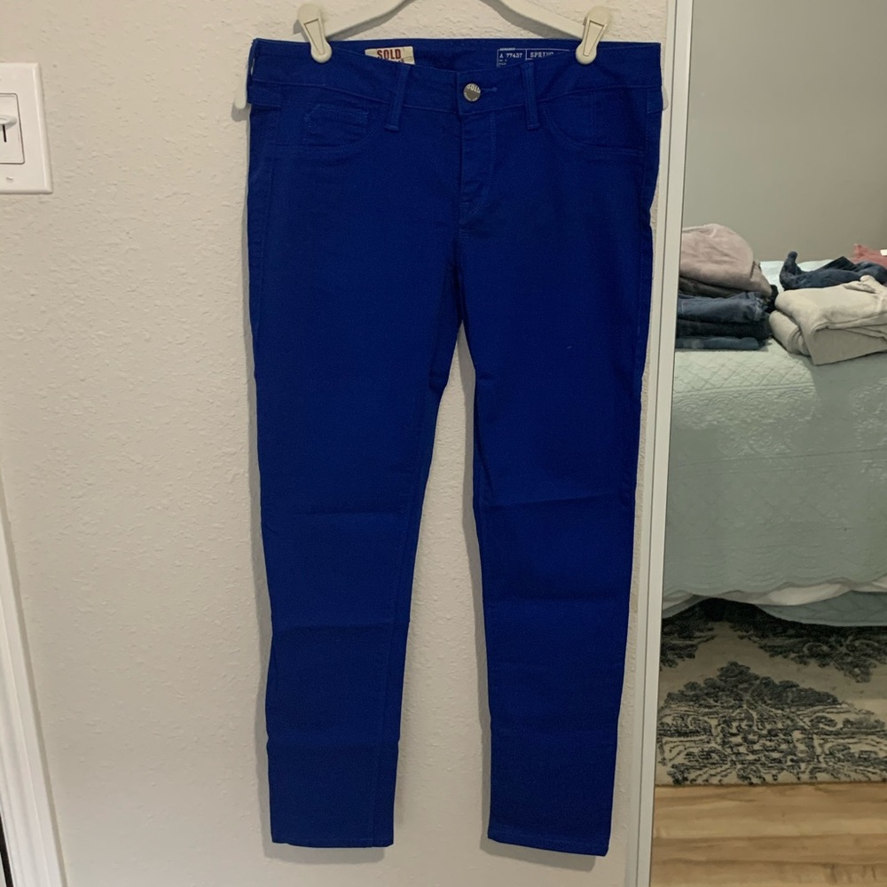 Sold Design Lab Skinny Ankle Jeans in Royal Blue